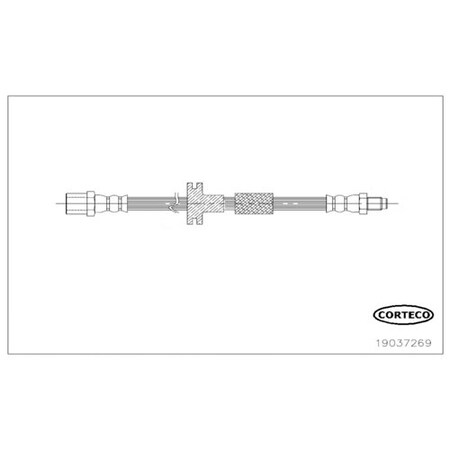 Corteco Brake Hose, 19037269 19037269